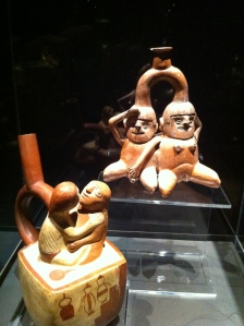 These ancient pornographic jugs from Peru were on display in Montreal last year - unfortunately, I couldn't find a way to work them into my lecture. 